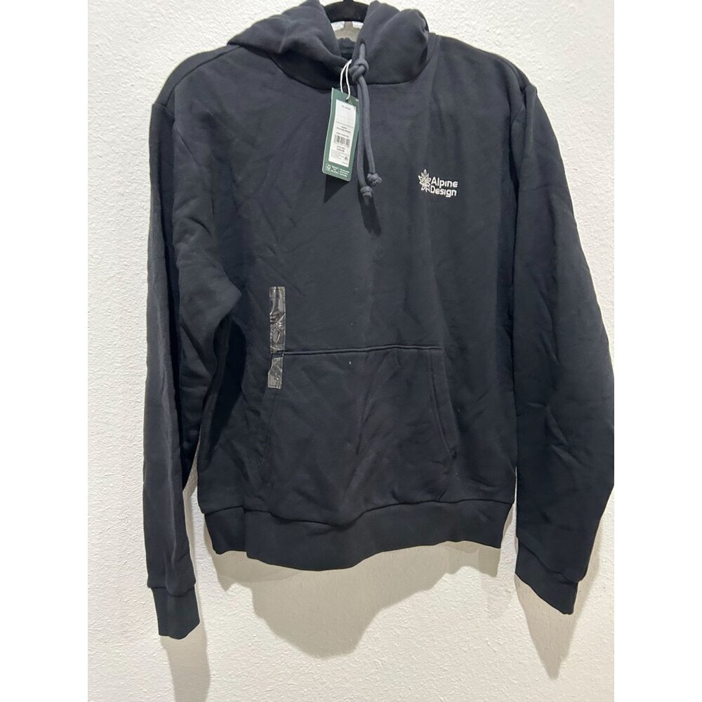 NEW with tags Alpine Design Men's Logo Fleece Hoodie, M, Deep Charcoal